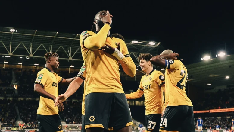 Tolu Arokodare scoring first Wolves goal