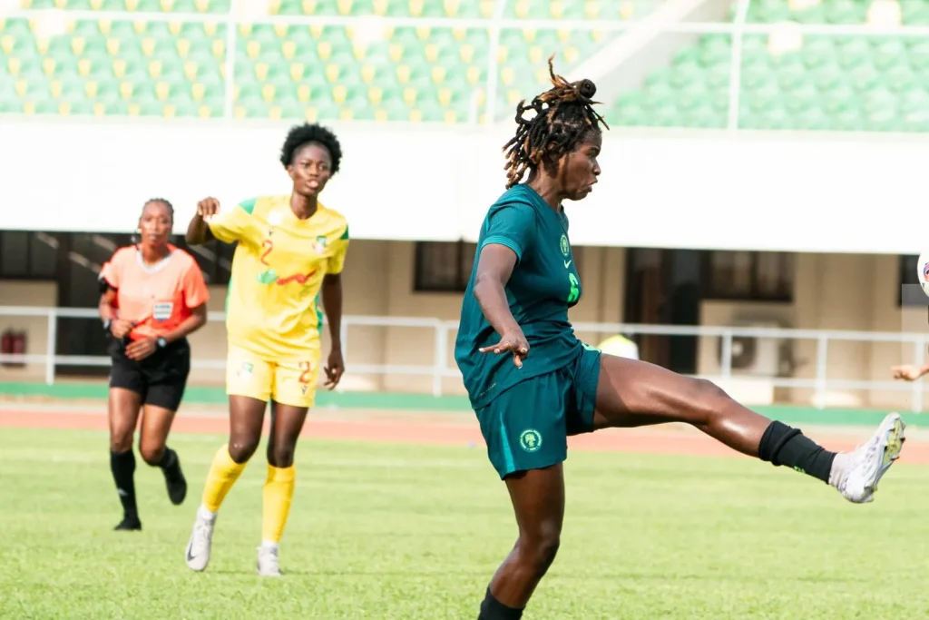 Esther Okoronkwo in action vs Benin