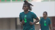 Super Falcons celebrating first-leg win against Benin Republic