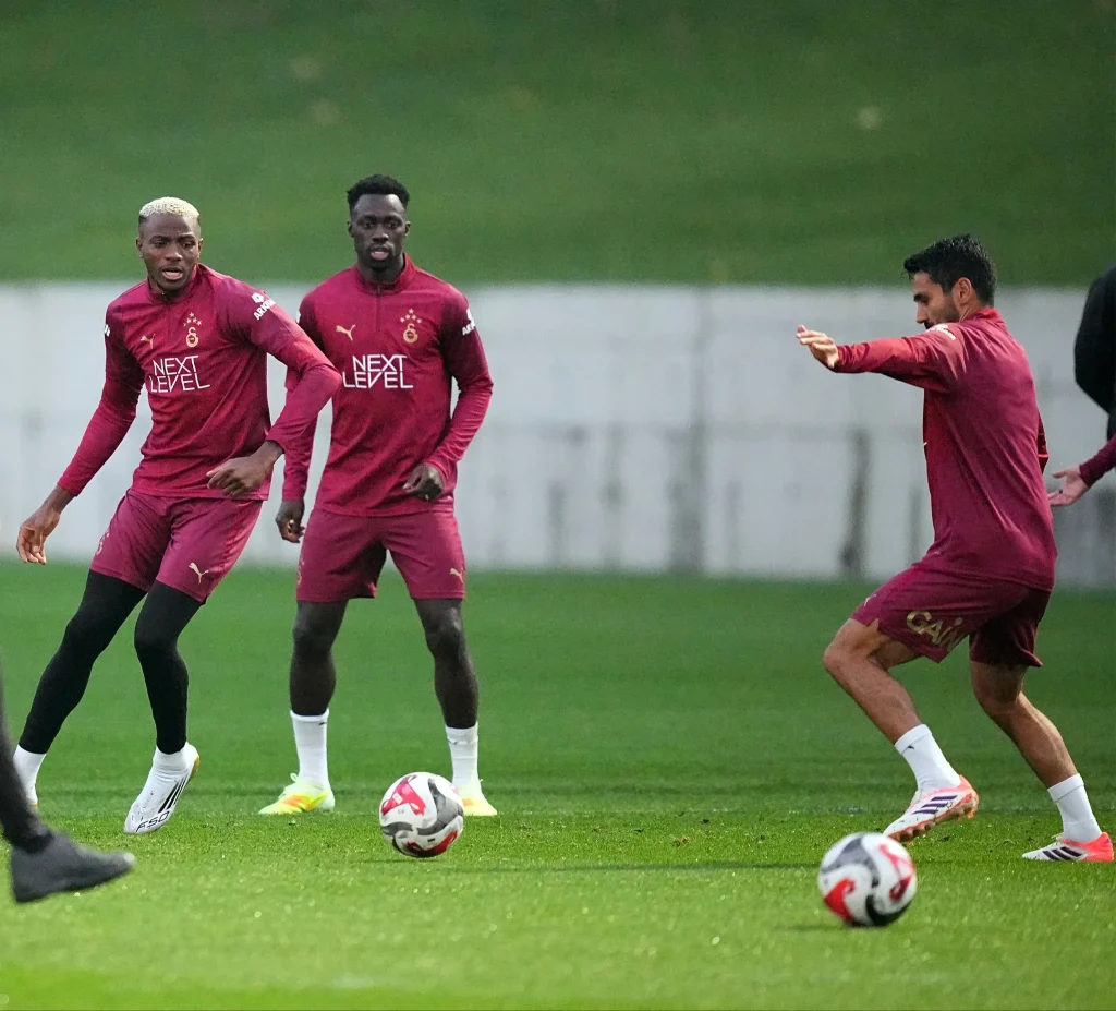 Victor Osimhen celebrating hat-trick for Super Eagles