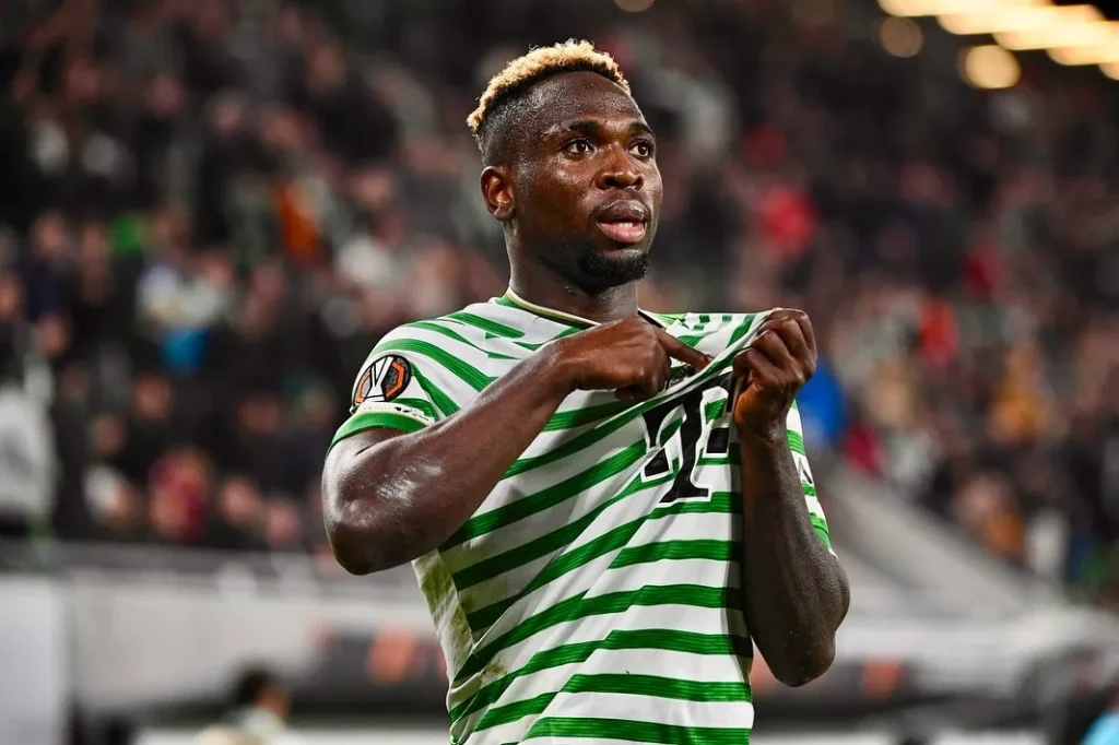 Bamidele Yusuf in action for Ferencváros against Ludogorets