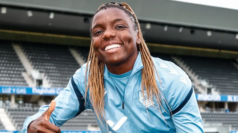 Edna Imade scoring for Real Sociedad in Liga F