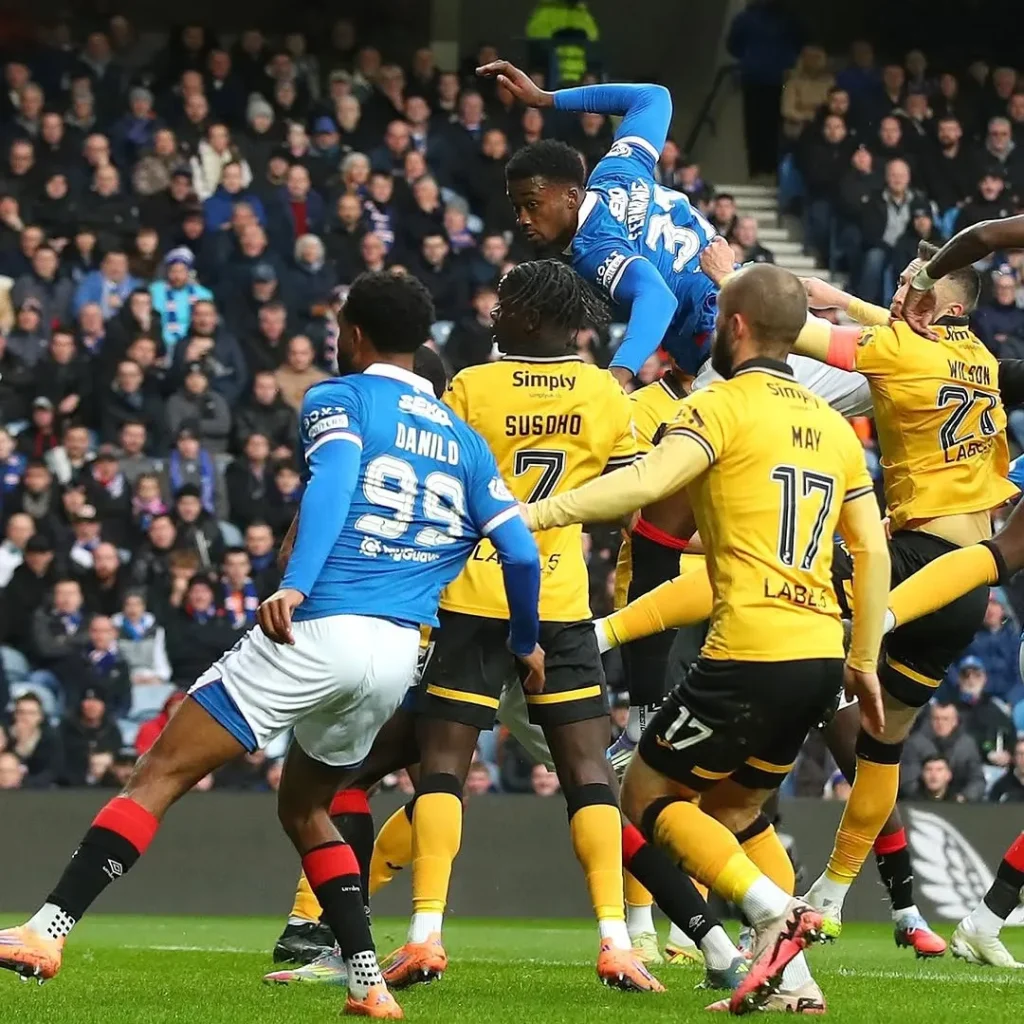 Emmanuel Fernandez scores his second goal for Rangers