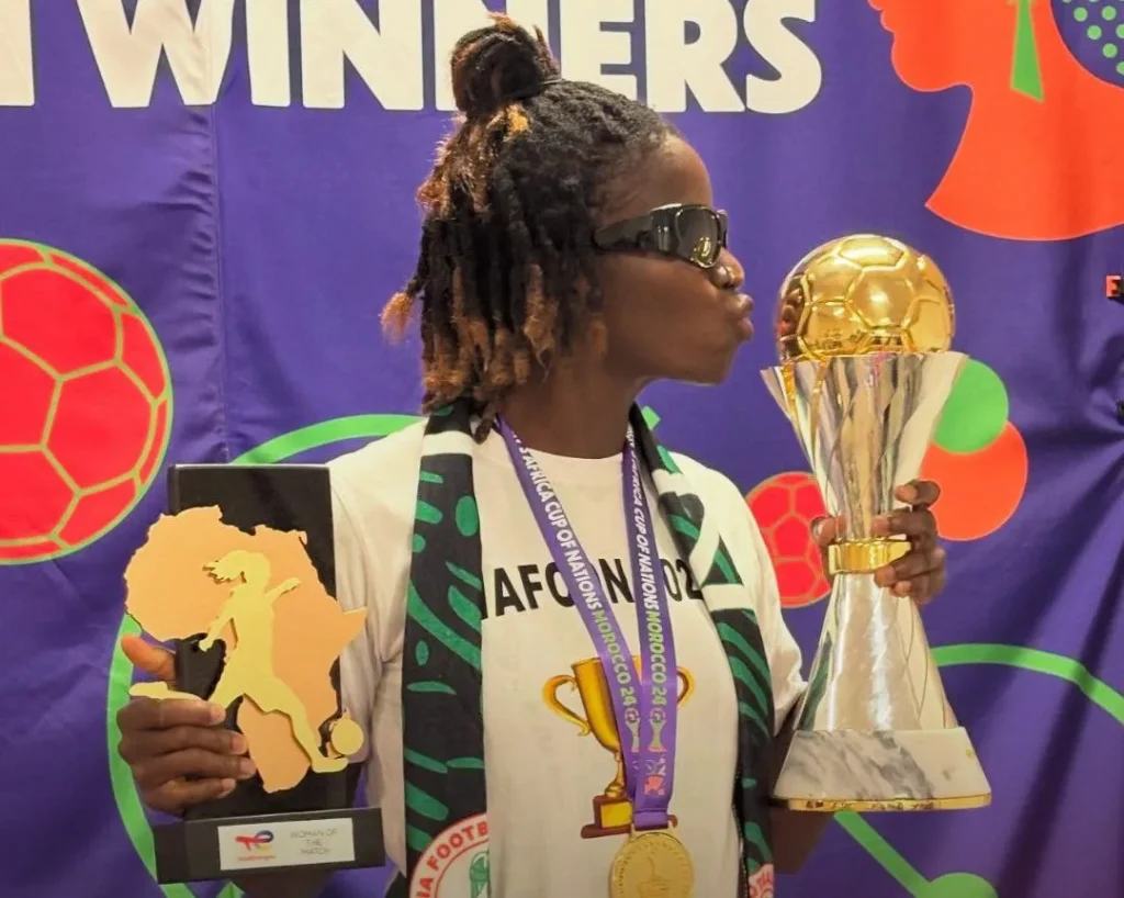 Esther Okoronkwo reacts after CAF shortlist omission