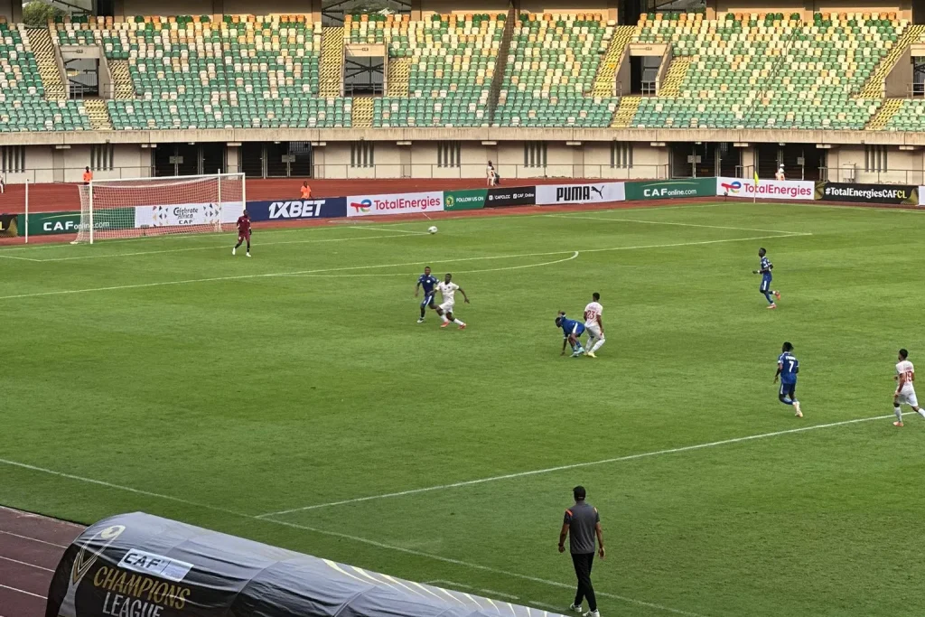 Rivers United celebrate first CAF Champions League group stage goal