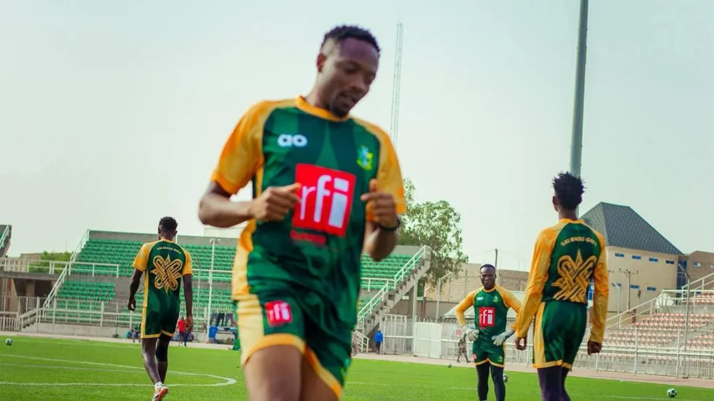 Ahmed Musa celebrates match-winning goal for Kano Pillars in NPFL