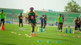 Ahmed Musa in action for Kano Pillars during NPFL clash_