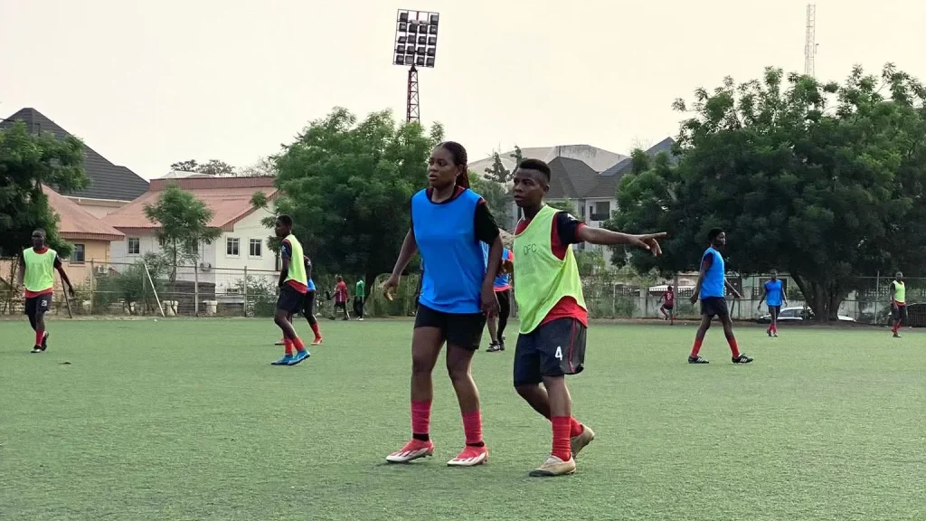 Amarachi Ohiaeri scoring against Zohar FC