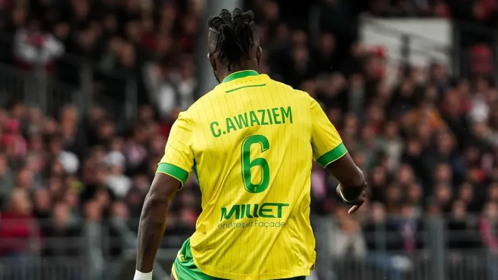 Chidozie Awaziem celebrating his contribution in Ligue