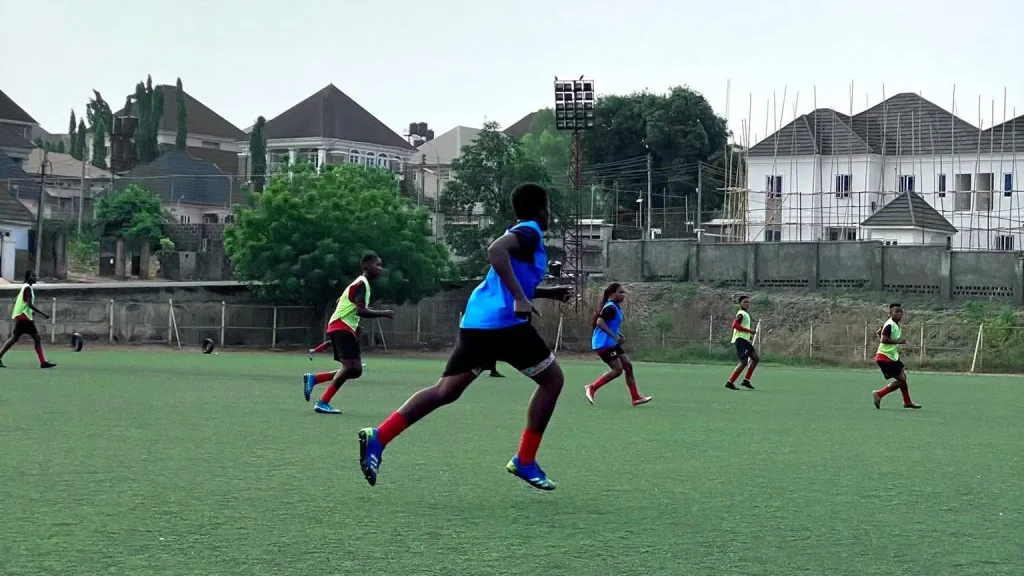 Enugu Rangers Women FC celebrating a goal