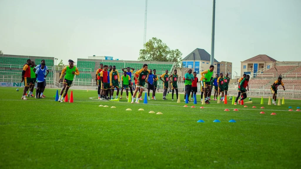 Kano Pillars players celebrate Ahmed Musa’s decisive NPFL strike