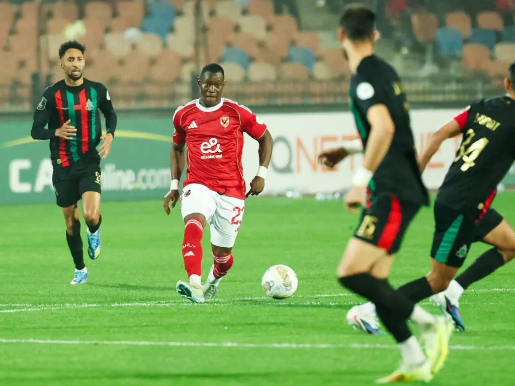 Al Ahly playing for CAF Champions League trophy