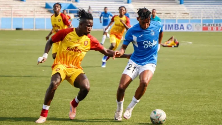 Enyimba fans protesting against Nwankwo Kanu