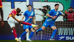 Galatasaray striker Victor Osimhen in Süper Lig action