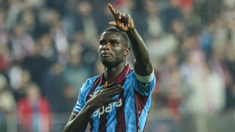 Nigerian forward Paul Onuachu in action for Trabzonspor