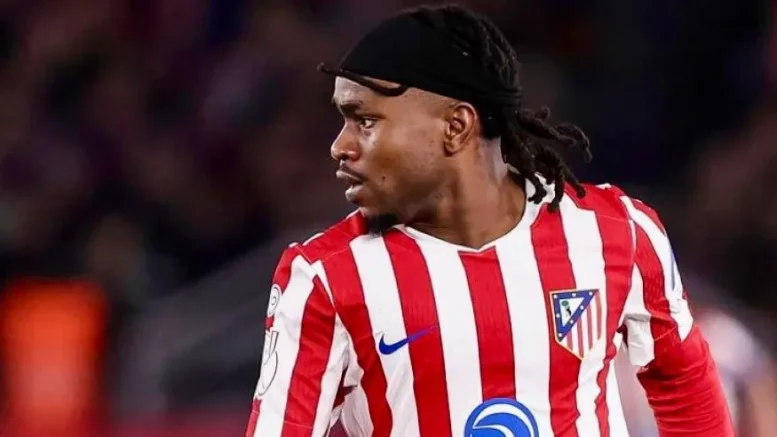 Ademola Lookman Atlético Madrid match action during Spanish cup competition