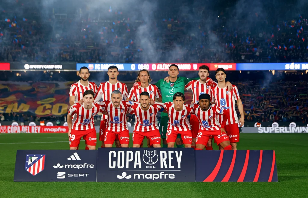 Ademola Lookman playing for Atlético Madrid in Copa del Rey action