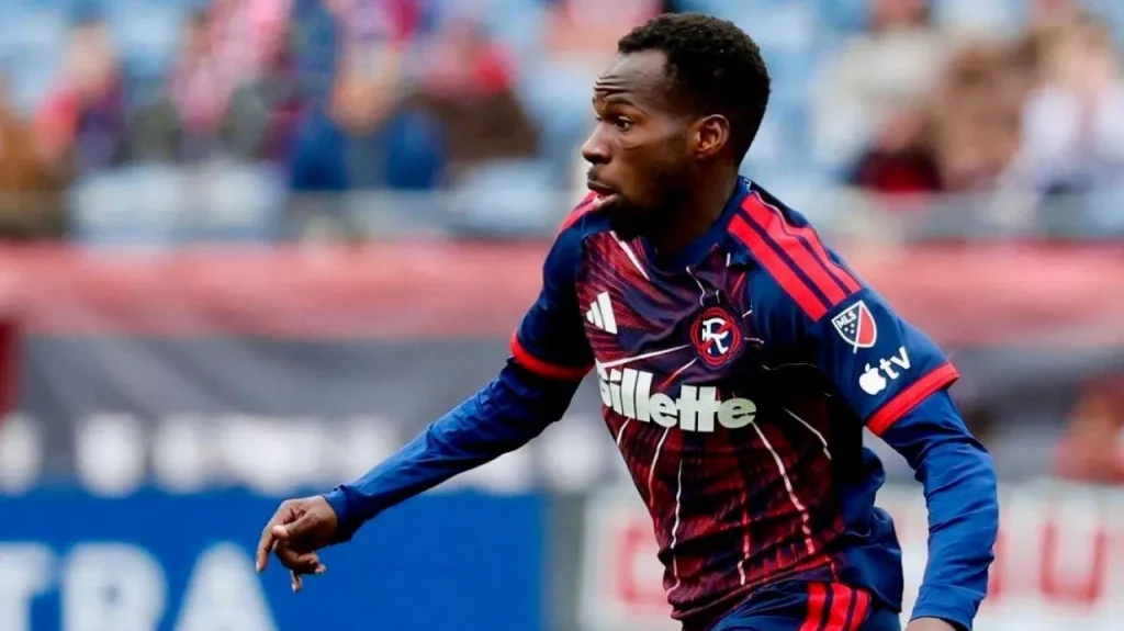 Alhassan Yusuf in action for New England Revolution at Gillette Stadium