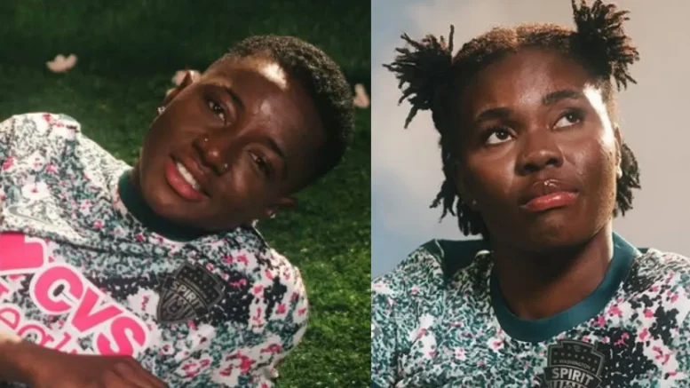 Deborah Abiodun and Gift Monday unveiling Washington Spirit Spirit in Bloom kit