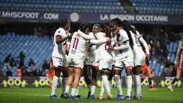 Rasheedat Ajibade in action vs Montpellier comeback win_