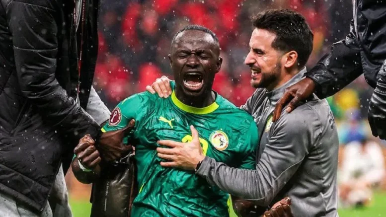 Senegal players walking off the pitch during the AFCON 2025 final