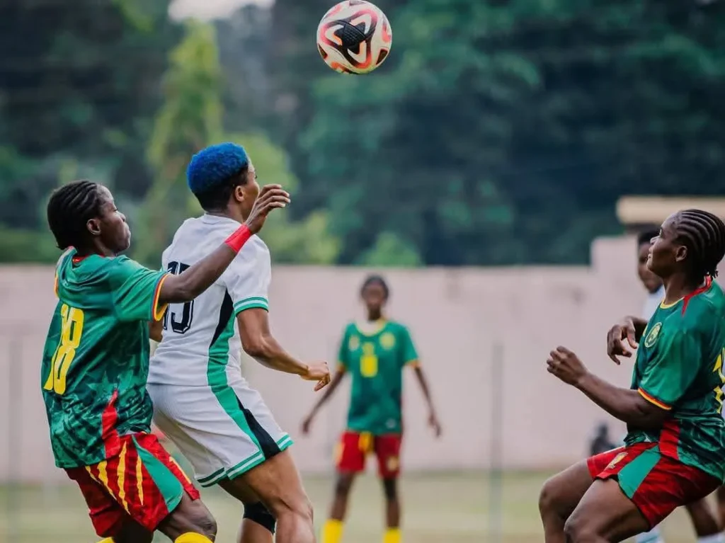 Super Falcons celebrate 3-1 comeback win over Cameroon