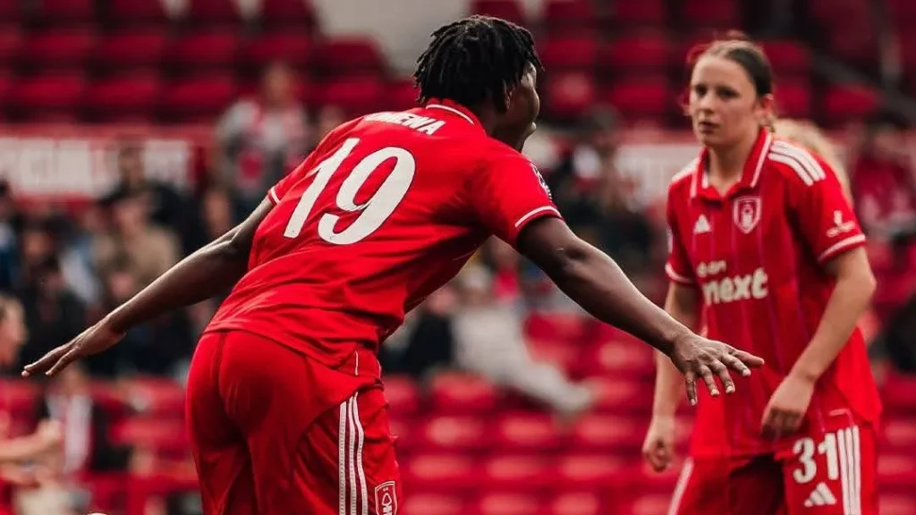 Super Falcons star Joy Omewa scores for Forest vs IPswich Town