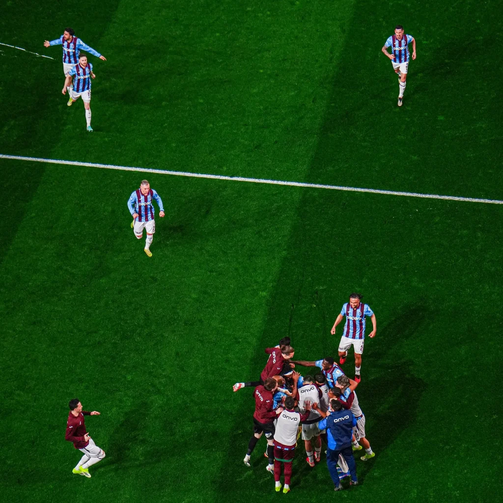 Anthony Nwakaeme reacts after assist in Trabzonspor victory