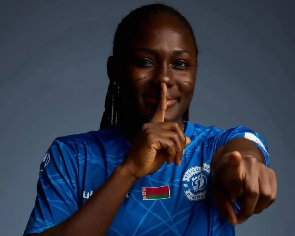 Blessing Nkor celebrates goal at Gaziantep Asya Spor