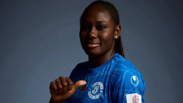 Blessing Nkor celebrates her move to Dynamo Brest in Belarus