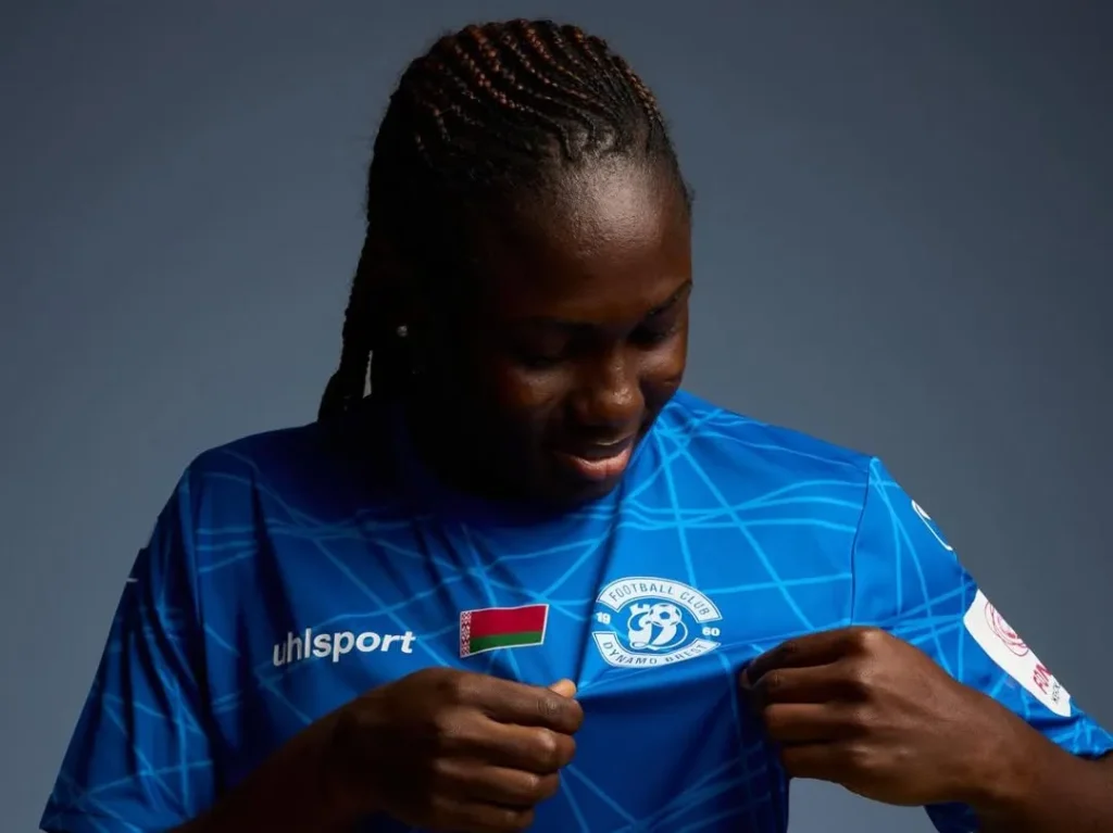 Blessing Nkor during her time at Deportivo La Coruña