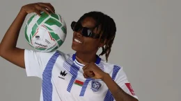 Blessing Okpe celebrating her away from Dinamo Minsk