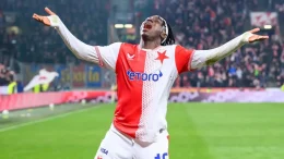 David Moses and Slavia Prague vs Sigma Olomouc match action