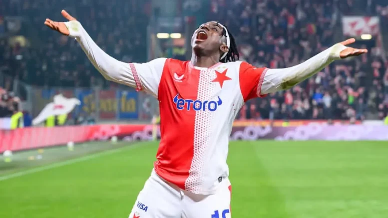 David Moses and Slavia Prague vs Sigma Olomouc match action