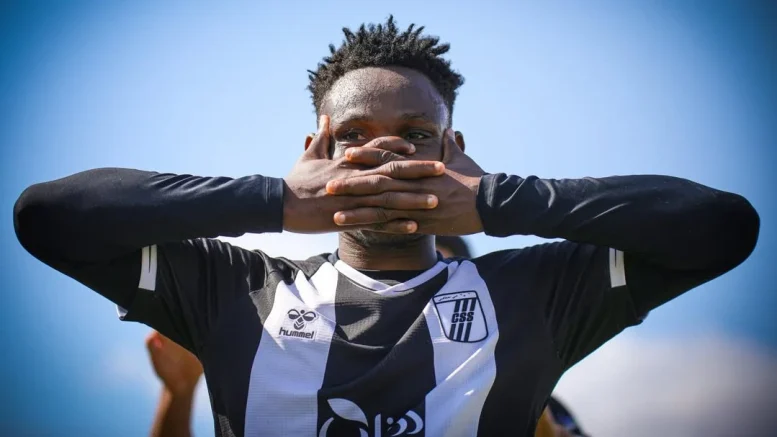 Emmanuel Ogbole scores first professional hat-trick