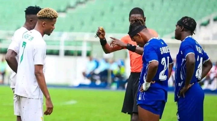 Gbenga Ogunbote reacts during Plateau United defeat