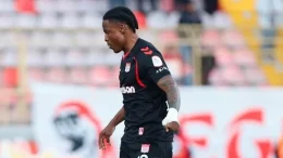 Jonathan Okoronkwo celebrating his goal for Sivasspor