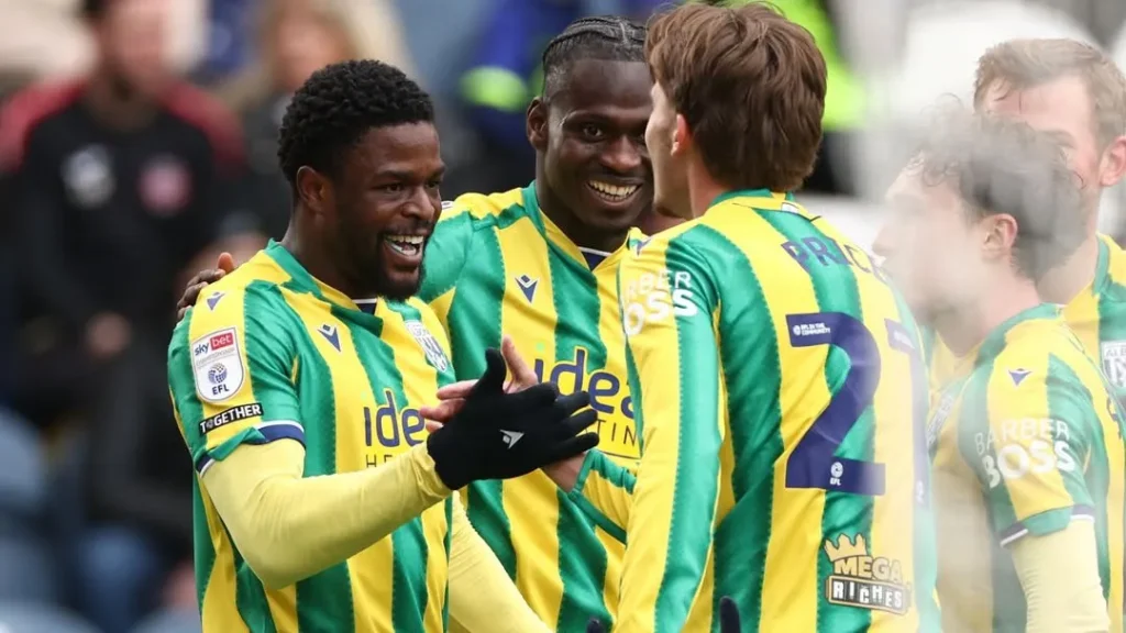 Josh Maja scoring early goal for West Brom at Deepdale