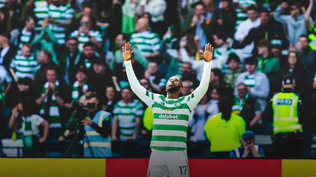 Kelechi Iheanacho in action during Celtic vs St Mirren Scottish Cup clash