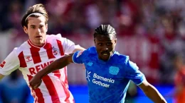 Nathan Tella performance Bayer Leverkusen Bundesliga