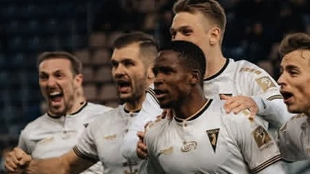 Nigerian forward Paul Mukairu scores in Ekstraklasa match