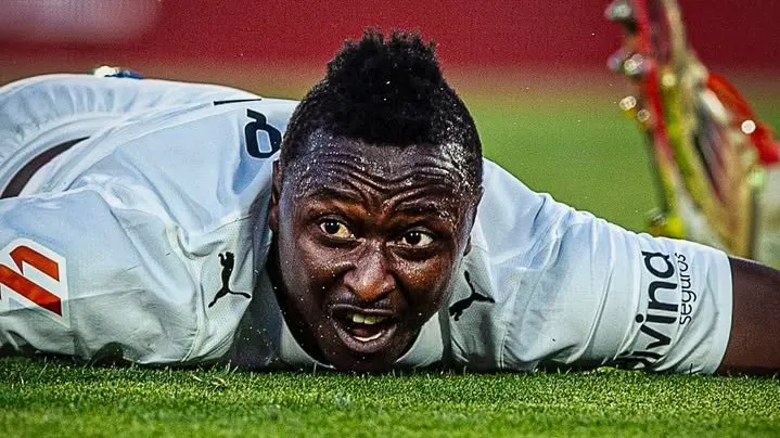 Sadiq Umar in action during Valencia vs Mallorca clash