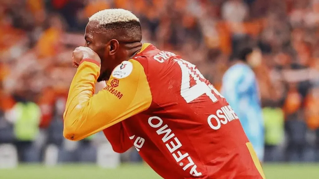 Victor Osimhen scoring in Turkish Super Lig