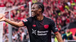 Nathan Tella scores and assist for Bayer Leverkusen