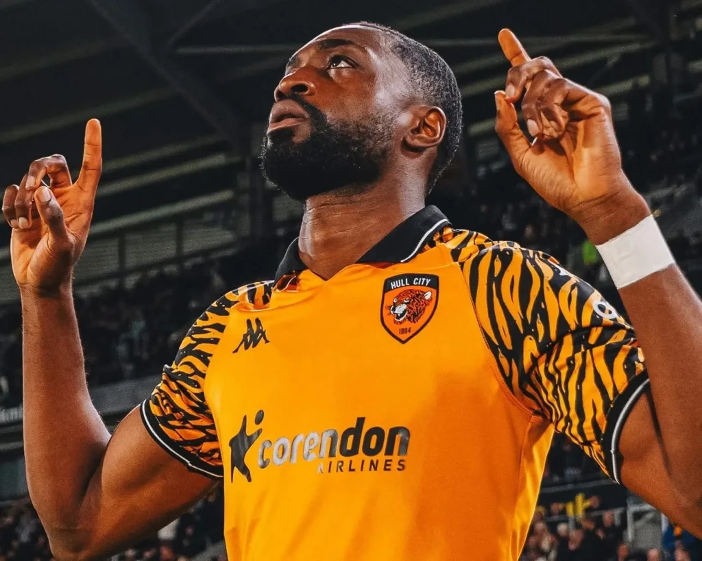 Semi Ajayi in action during Hull City playoff push
